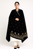 Elegant Embroidered Velvet Shawl Ultimate Luxury SK2