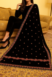 Elegant Embroidered Velvet Shawl Ultimate Luxury SK1